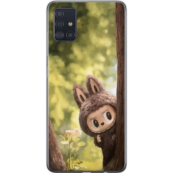 Samsung Galaxy A51 Gennemsigtig cover Labubu Graffiti Vibes – Gadekunst i monsterform