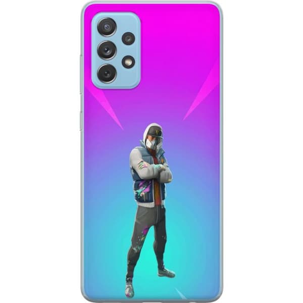 Samsung Galaxy A52 5G Läpinäkyvä kuori musta ritari fortnite
