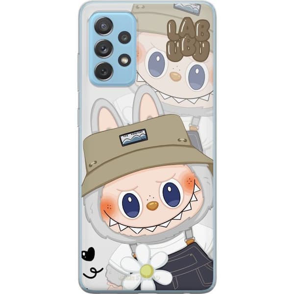 Samsung Galaxy A52 5G Gennemsigtig cover Labubu Minimal Mood - Enkel og stilren monsterdesign