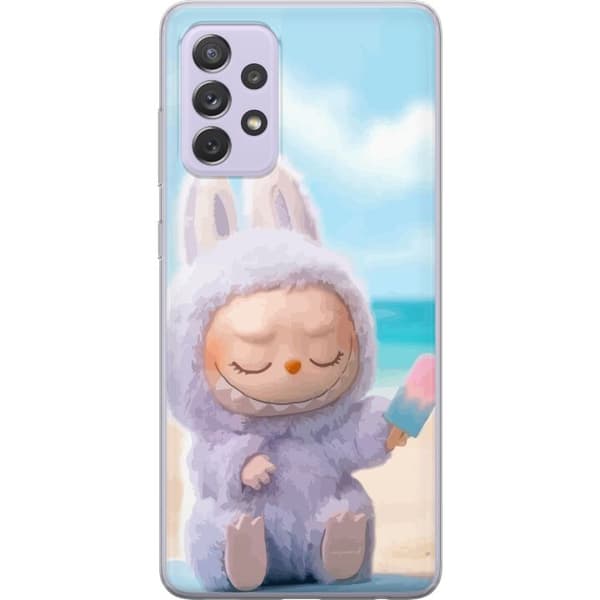 Samsung Galaxy A52s 5G Läpinäkyvä kuori Labubu Vaaleanpunainen Tunnelma