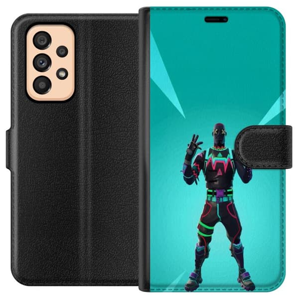 Samsung Galaxy A53 5G Tegnebogsetui sort ridder fortnite