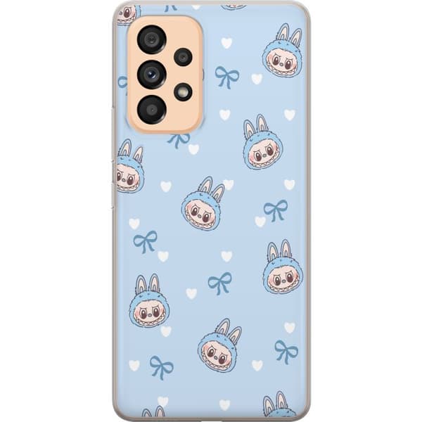 Samsung Galaxy A53 5G Läpinäkyvä kuori Labubu Tuli Henki