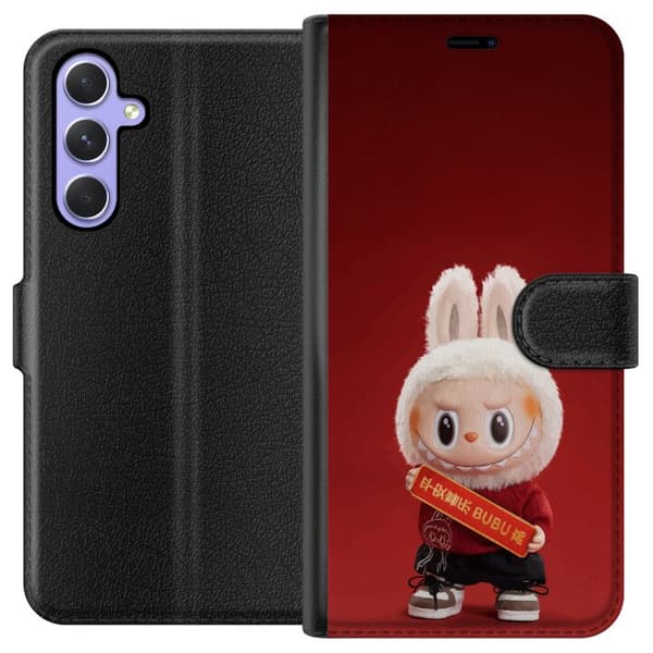 Samsung Galaxy A54 Lompakkokotelo Pop Mart The Monsters Labubu Onnea Vinyl Nukke