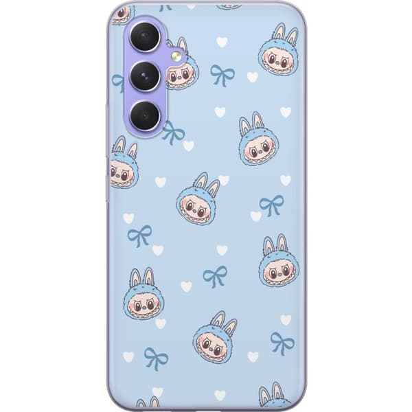 Samsung Galaxy A54 Läpinäkyvä kuori Labubu Tuli Henki