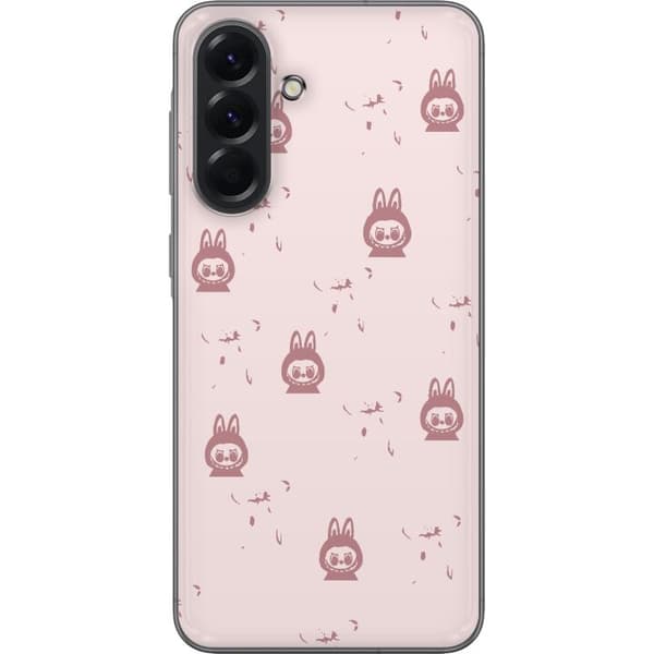 Samsung Galaxy A56 Läpinäkyvä kuori Labubu Neon Pop - Neonvärinen pop art hirviö