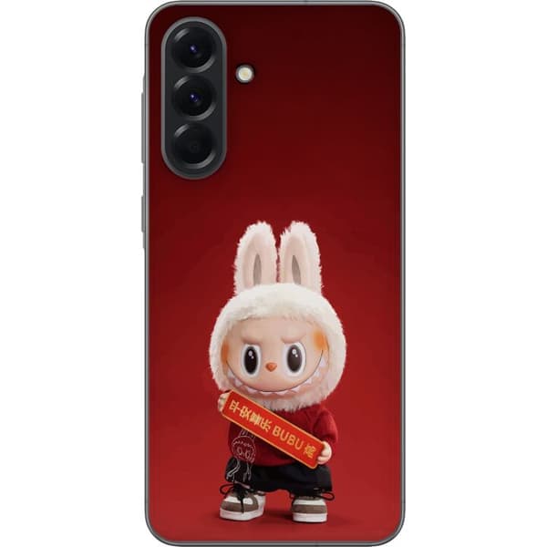 Samsung Galaxy A56 Genomskinligt Skal Pop Mart The Monsters Labubu Best of Luck Vinyl Plush Doll