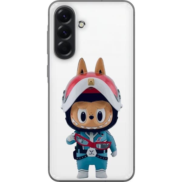 Samsung Galaxy A56 Gennemsigtig cover How2work Labubu Monstre x Ultraman Blue Figur