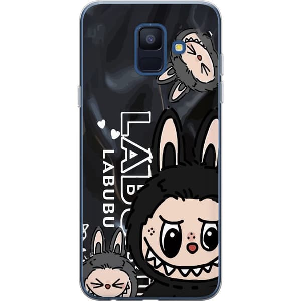 Samsung Galaxy A6 (2018) Genomskinligt Skal Labubu Black Energy – Svart mönster i streetstyle
