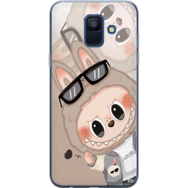 Samsung Galaxy A6 (2018) Gjennomsiktig deksel Labubu Rainbow Chaos