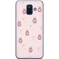 Miniatyrbillede 1 af 3: Samsung Galaxy A6 (2018) Gennemsigtig cover Labubu Neon Pop - Neonfarvet pop art monster