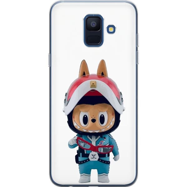 Samsung Galaxy A6 (2018) Läpinäkyvä kuori How2work Labubu hirviöt x Ultraman Blue -hahmo