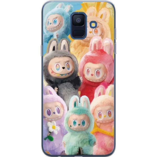 Samsung Galaxy A6 (2018) Gennemsigtig cover Labubu Skitse Stil