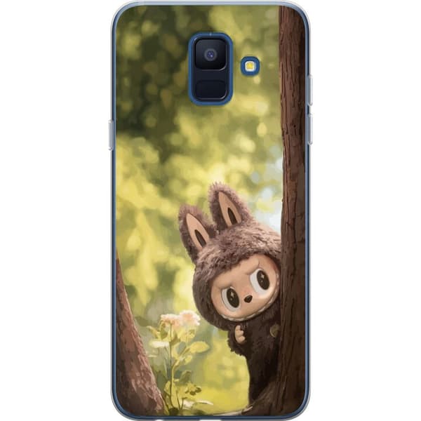Samsung Galaxy A6 (2018) Läpinäkyvä kuori Labubu Graffiti Vibes – Katutaide hirviömuodossa
