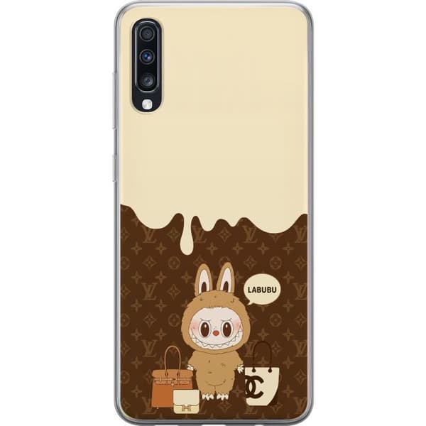 Samsung Galaxy A70 Läpinäkyvä kuori Labubu Blue Chill - Sinisen sävyt ja rauhallinen ilme