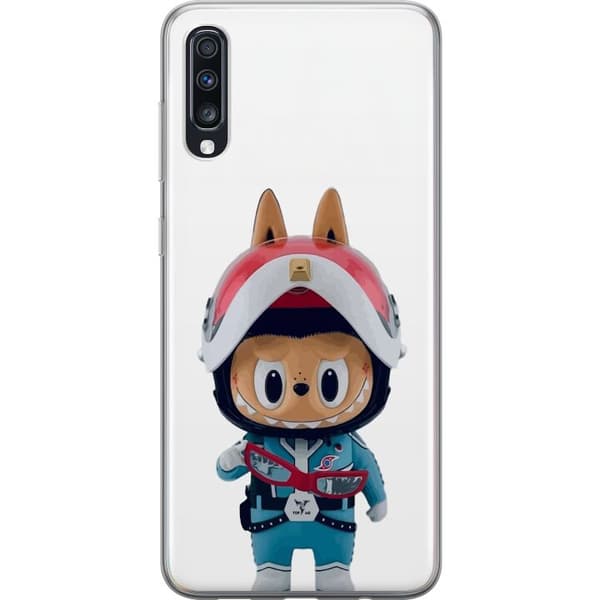 Samsung Galaxy A70 Genomskinligt Skal How2work Labubu The Monsters x Ultraman Blue Figure