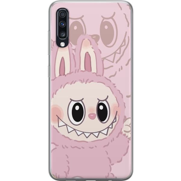 Samsung Galaxy A70 Läpinäkyvä kuori Labubu Floral Freak