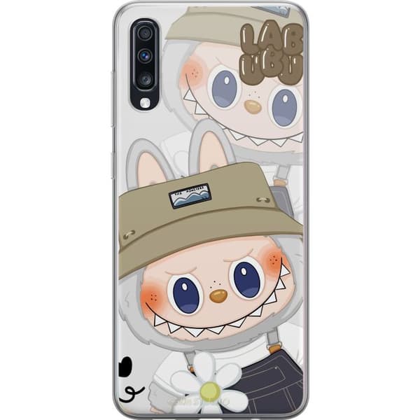 Samsung Galaxy A70 Läpinäkyvä kuori Labubu Minimal Mood - Yksinkertainen ja tyylikäs hirviösuunnittelu