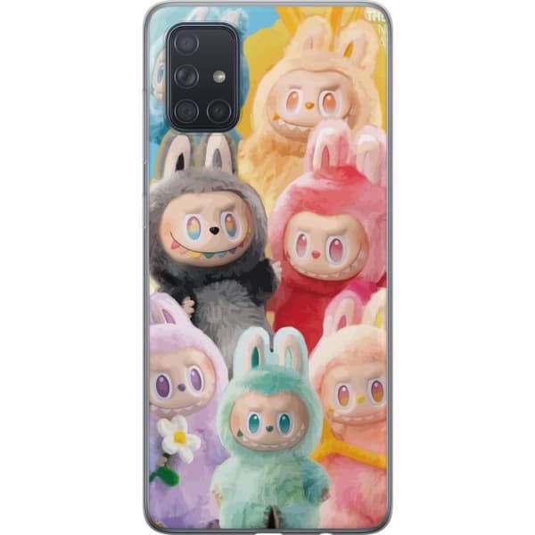 Samsung Galaxy A71 Läpinäkyvä kuori Labubu Luonnos Tyyli