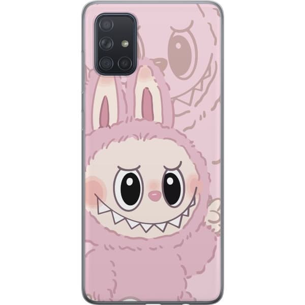 Samsung Galaxy A71 Gjennomsiktig deksel Labubu Floral Freak