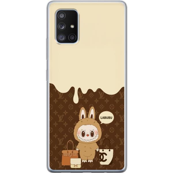 Samsung Galaxy A71 5G Gennemsigtig cover Labubu Blue Chill - Blå toner og rolig udtryk