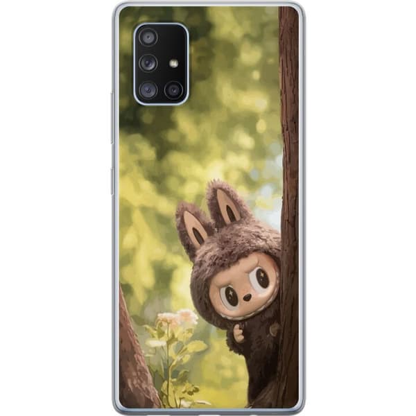 Samsung Galaxy A71 5G Gjennomsiktig deksel Labubu Graffiti Vibes – Gatukunst i Monsterform