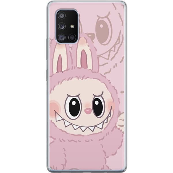 Samsung Galaxy A71 5G Läpinäkyvä kuori Labubu Floral Freak