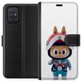 Miniatyrbillede 1 af 3: Samsung Galaxy A71 Tegnebogsetui How2work Labubu Monstre x Ultraman Blue Figur