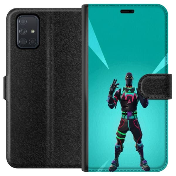 Samsung Galaxy A71 Lommeboketui svart ridder fortnite