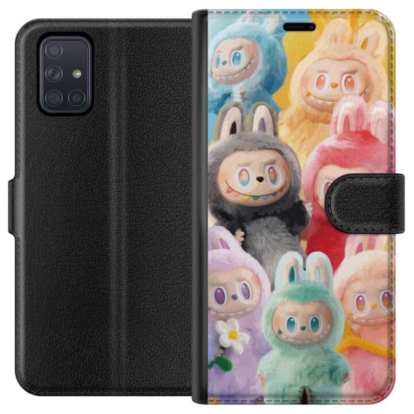 Samsung Galaxy A71 Lommeboketui Labubu Skissestil