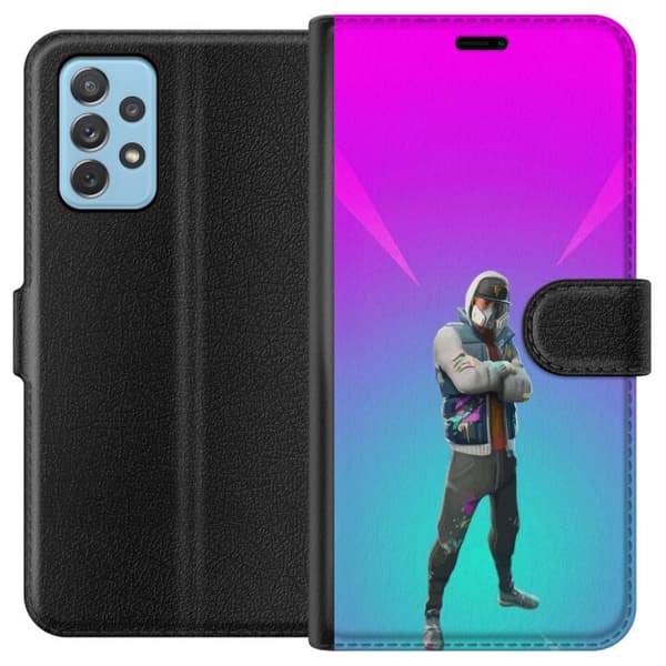 Samsung Galaxy A72 5G Lommeboketui svart ridder fortnite