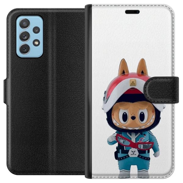 Samsung Galaxy A72 5G Tegnebogsetui How2work Labubu Monstre x Ultraman Blue Figur