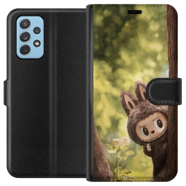 Samsung Galaxy A72 5G Tegnebogsetui Labubu Graffiti Vibes – Gadekunst i monsterform