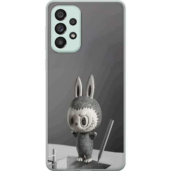 Samsung Galaxy A73 5G Läpinäkyvä kuori Pop Mart MEGA LABUBU LABUBU Sketch 1000%