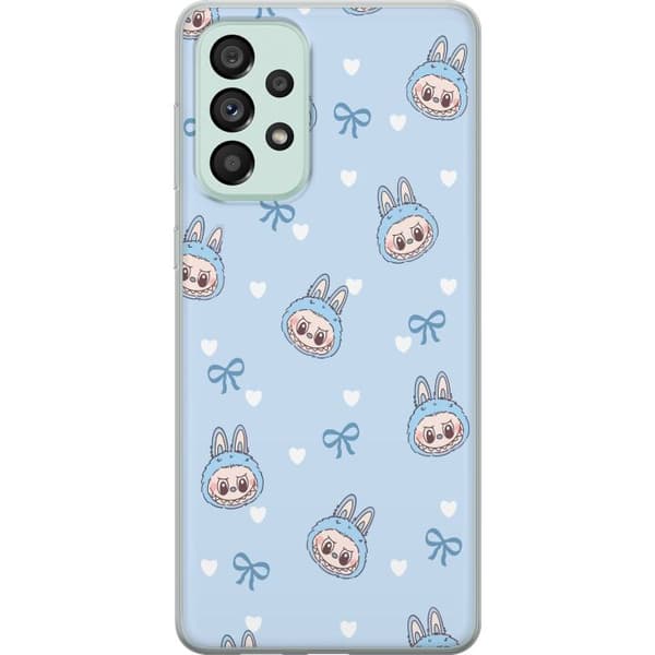 Samsung Galaxy A73 5G Läpinäkyvä kuori Labubu Tuli Henki