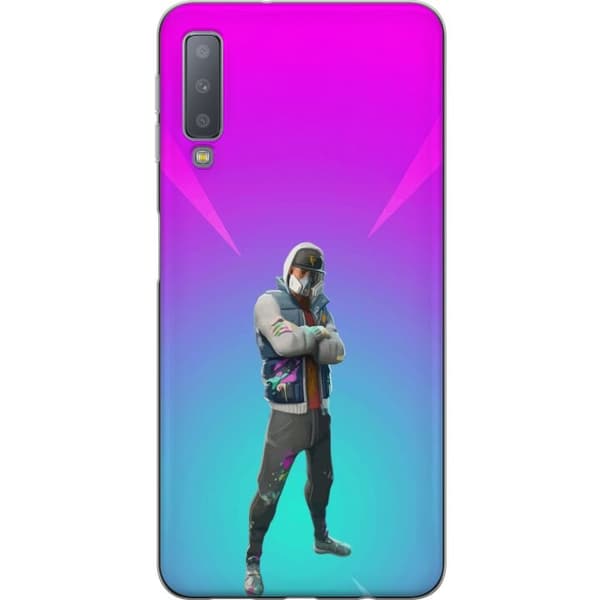 Samsung Galaxy A7 (2018) Läpinäkyvä kuori musta ritari fortnite