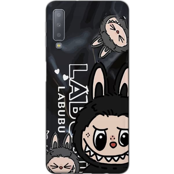 Samsung Galaxy A7 (2018) Läpinäkyvä kuori <nl>Labubu Black Energy - Musta kuviointi katutyyliin