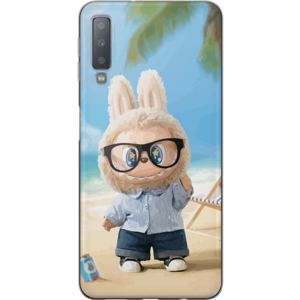 Samsung Galaxy A7 (2018) Läpinäkyvä kuori Labubu Tummat Unelmat