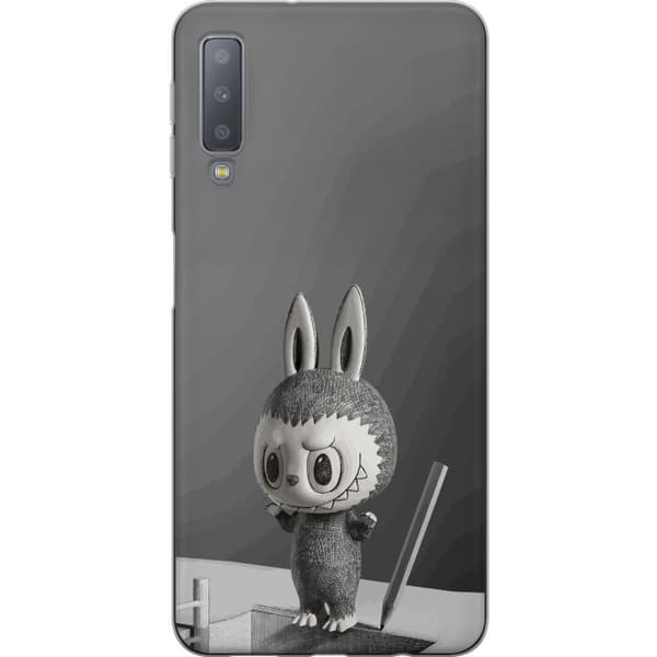 Samsung Galaxy A7 (2018) Läpinäkyvä kuori Pop Mart MEGA LABUBU LABUBU Sketch 1000%