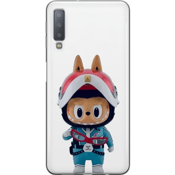 Samsung Galaxy A7 (2018) Läpinäkyvä kuori How2work Labubu hirviöt x Ultraman Blue -hahmo