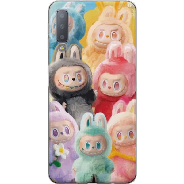 Samsung Galaxy A7 (2018) Läpinäkyvä kuori Labubu Luonnos Tyyli
