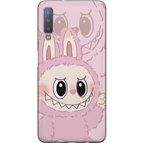 Samsung Galaxy A7 (2018) Läpinäkyvä kuori Labubu Floral Freak