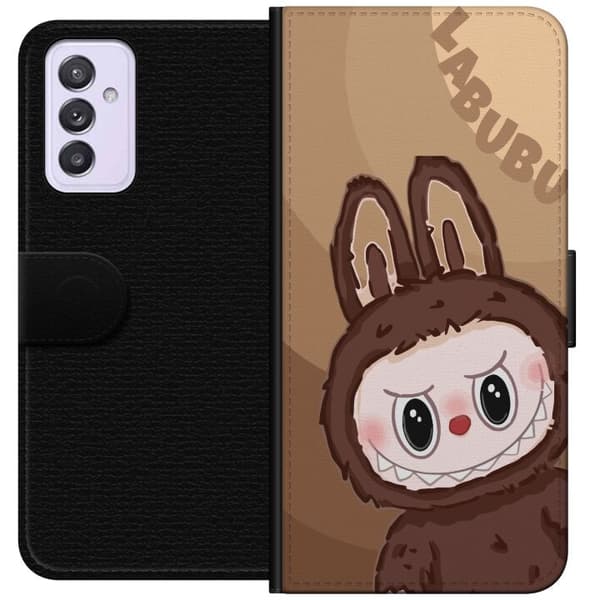Samsung Galaxy A82 5G Lommeboketui Labubu Sky Kosebamse - Hvit og Blå Design med Søt Stil