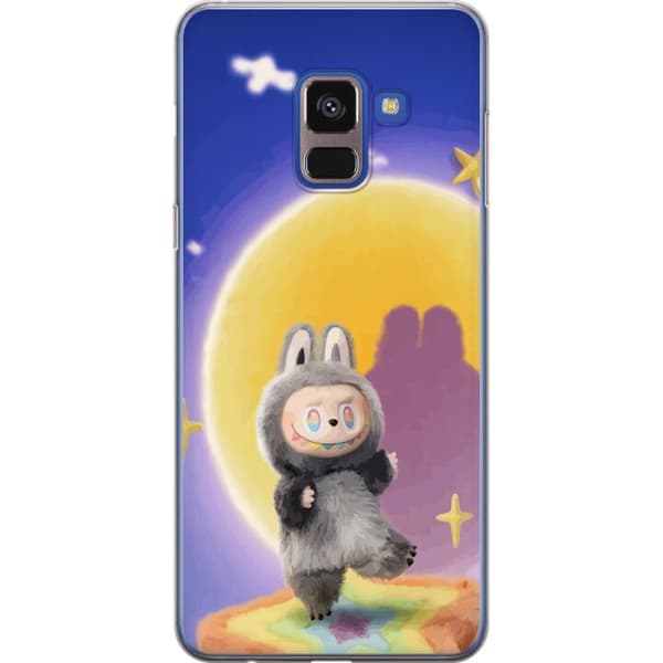 Samsung Galaxy A8 (2018) Gennemsigtig cover Labubu Neon Pop - Neonfarvet pop art monster