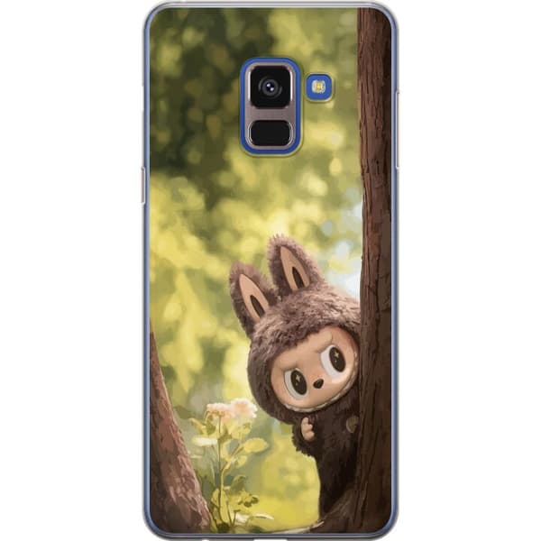 Samsung Galaxy A8 (2018) Gennemsigtig cover Labubu Graffiti Vibes – Gadekunst i monsterform