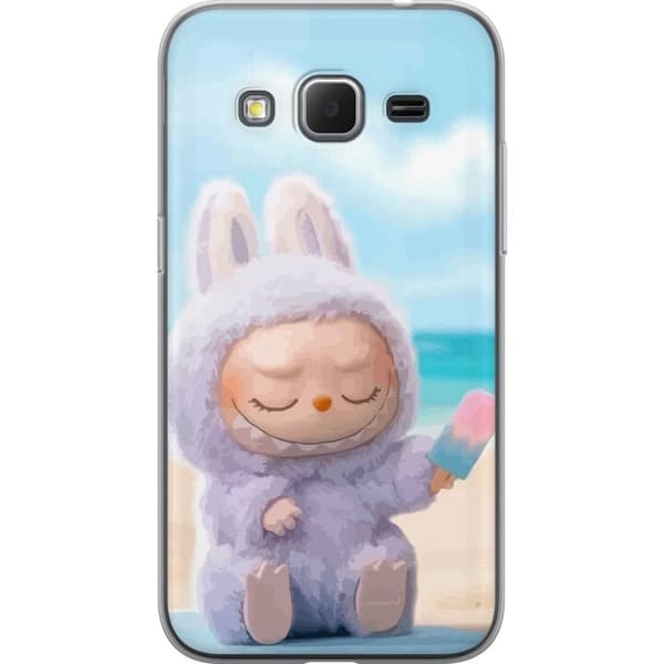 Samsung Galaxy Core Prime Gennemsigtig cover Labubu Lyserød Stemning