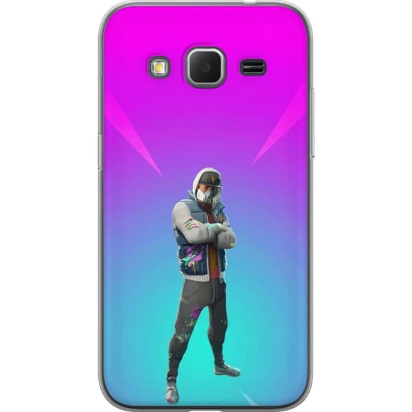 Samsung Galaxy Core Prime Gennemsigtig cover sort ridder fortnite
