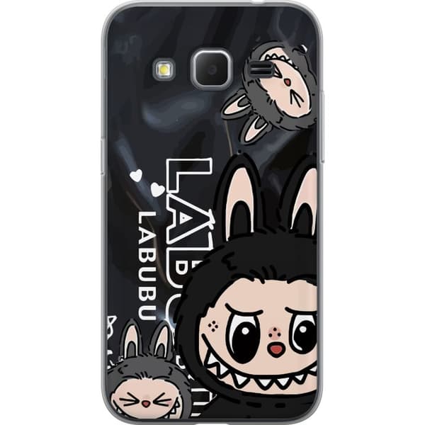 Samsung Galaxy Core Prime Gennemsigtig cover <nl>Labubu Black Energy - Sort mønster i gade stil