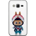 Miniatyrbillede 1 af 3: Samsung Galaxy Core Prime Gennemsigtig cover How2work Labubu Monstre x Ultraman Blue Figur