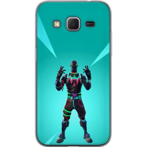 Samsung Galaxy Core Prime Gennemsigtig cover sort ridder fortnite