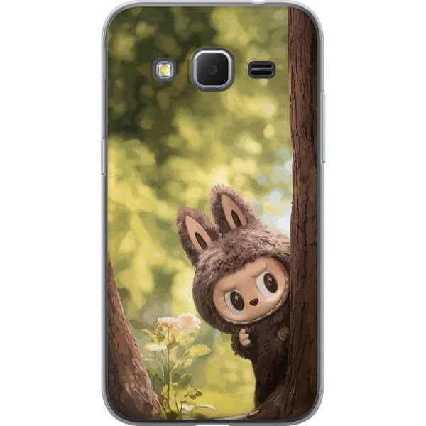 Samsung Galaxy Core Prime Gennemsigtig cover Labubu Graffiti Vibes – Gadekunst i monsterform